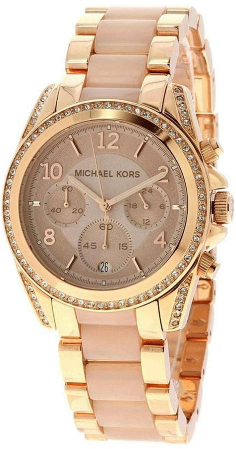 montre blair michael kors|Blair Mini Pavé Rose Gold.